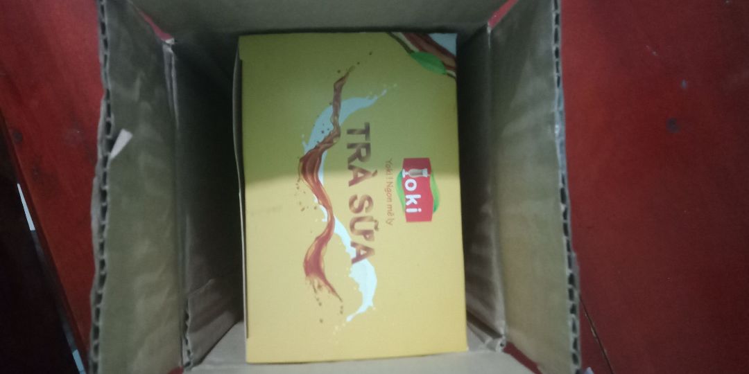 hộp trà sữa đóng gói tốt 5 sao :)