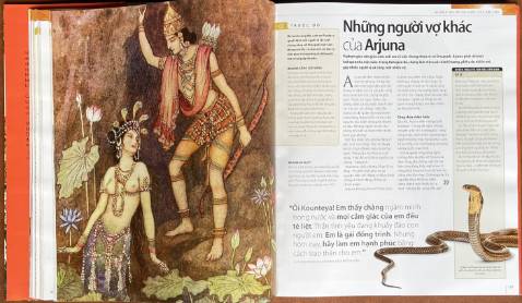 Giao hàng nhanh, mới, mua lúc giá tốt, là một trong 2 tác phẩm sử thi tiếng Phạn nổi tiếng nhất nên nội dung thì không thể chê, sách có nhiều hình ảnh, nặng tay, khổ lớn, phù hợp với những người thích Sử thi và Tôn giáo, nhìn chung thì rất hài lòng.