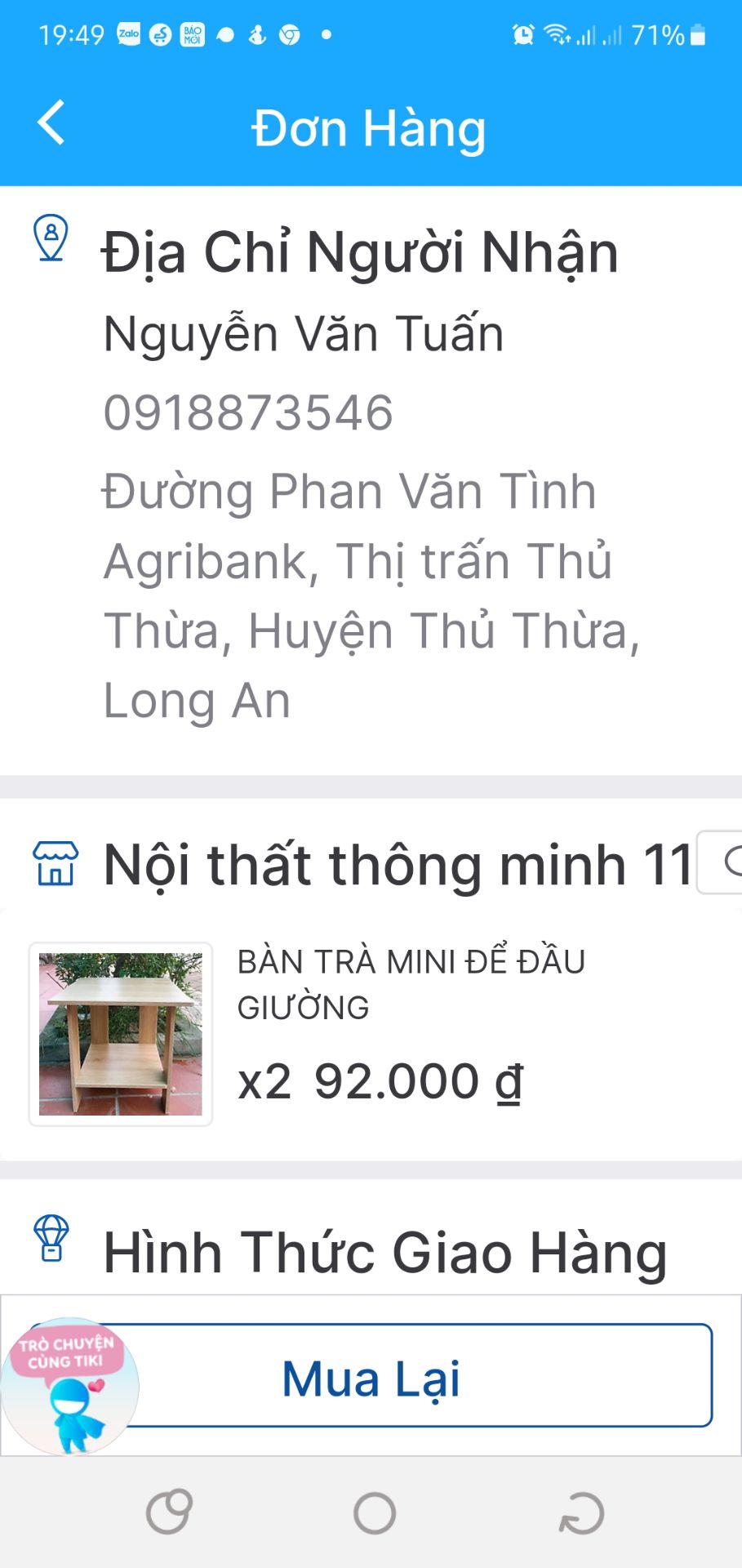 Shop giao hàng thiếu 01 sp.