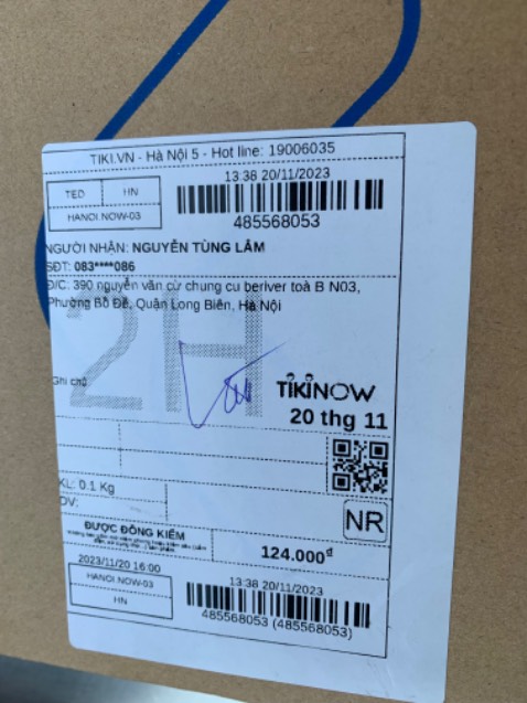 Đóng gói rất cẩn thận và giao nhanh