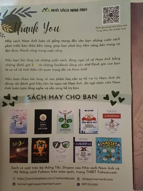 Cảm ơn tác giả Hồ Vĩnh Thùy Linh đã tặng cho thành viên Hội tác giả 5 sao mỗi người 1 quyển sách Đại lộ hành động tuyệt vời này. 
Rất là may mắn khi được tác giả ký tặng. 
Chúc tác giả Hồ Linh sẽ ra thêm nhiều quyển sách nữa và như câu slogan của thầy fususu: "Viết sao cho hay, sách sao bán chạy" thì tác giả đã có vế 1 rồi, mong vế 2 đến nhanh cho cuốn "Đại lộ hành động" này.