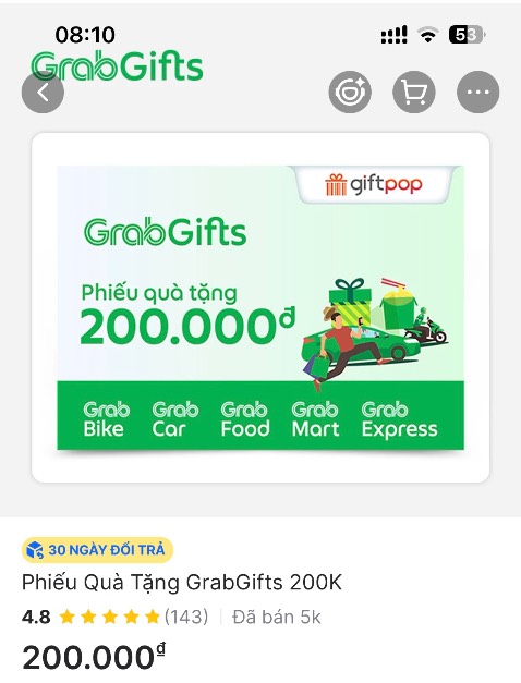 Dịch vụ rất tiện lợi, dùng rất thích lại tiết kiệm được thời gian. Shipper nhiệt tình, vui vẻ, thân thiện