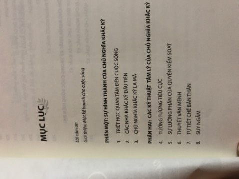 Được biết về chủ nghĩa Khắc Kỷ qua Instagram của Tóc Tiên, recommend đúng quyển này luôn nên là hứng thú và mua ngay về đọc. Đúng là đang trong giai đoạn tìm một triết lý sống cho bản thân thì mọi thứ lại đưa đến tìm ngay và đọc ngay cuốn này. Khá là hay đó nhé!