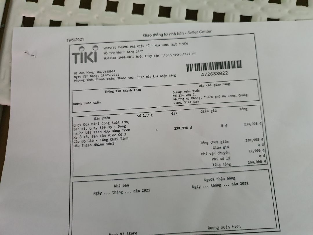 bạn gửi cho tôi cái quái gì vậy tôi tin tiki lên ko kiểm tra. đến lúc về mở ra và đây