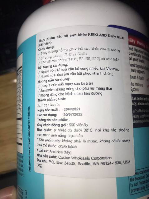 Hạn sử dụng là 30/4/2021 đến 30/07/2022, sản phẩm mình nhận sáng ngày 01/07/2021 mà hũ có tới 500 viên liều dùng 1 viên/ngày thì hơi khó để sử dụng hết trước hạn sử dụng, shop nên lưu ý điều này