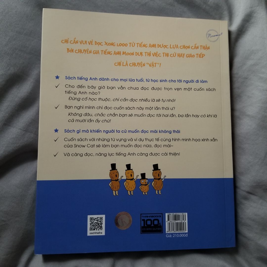 Sách đẹp không bị trầy xước, không bị gấp bìa hay lỗi gì.  Tuy nhiên sách hơi bụi, không được cố định nên nếu xui sẽ có thể bị dập góc nếu có va đập khi vận chuyển.