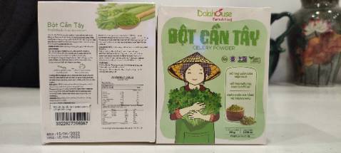 Bao bì đẹp, sản phẩm tiện dụng. Mở hộp có mùi thơm của cần tây. Điểm trừ: vỏ hộp hơi bụi.