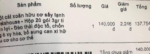 Chán! Đặt bôt cải xoăn. Lại giao bôt cần tây. Nhờ ng nhà nhận nênn k kiêm tra dc lúc shipper giao. Bịp bợm !