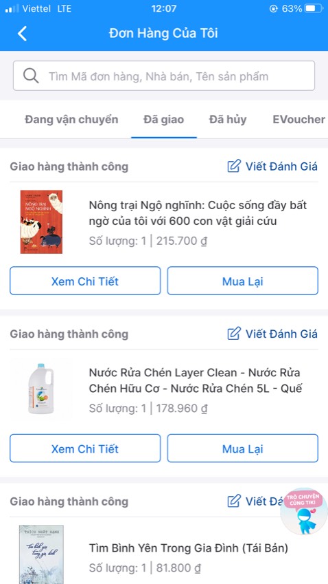 Mình đặt 1 quyển giá 102k và shop gửi 2 quyển 216k là như nào