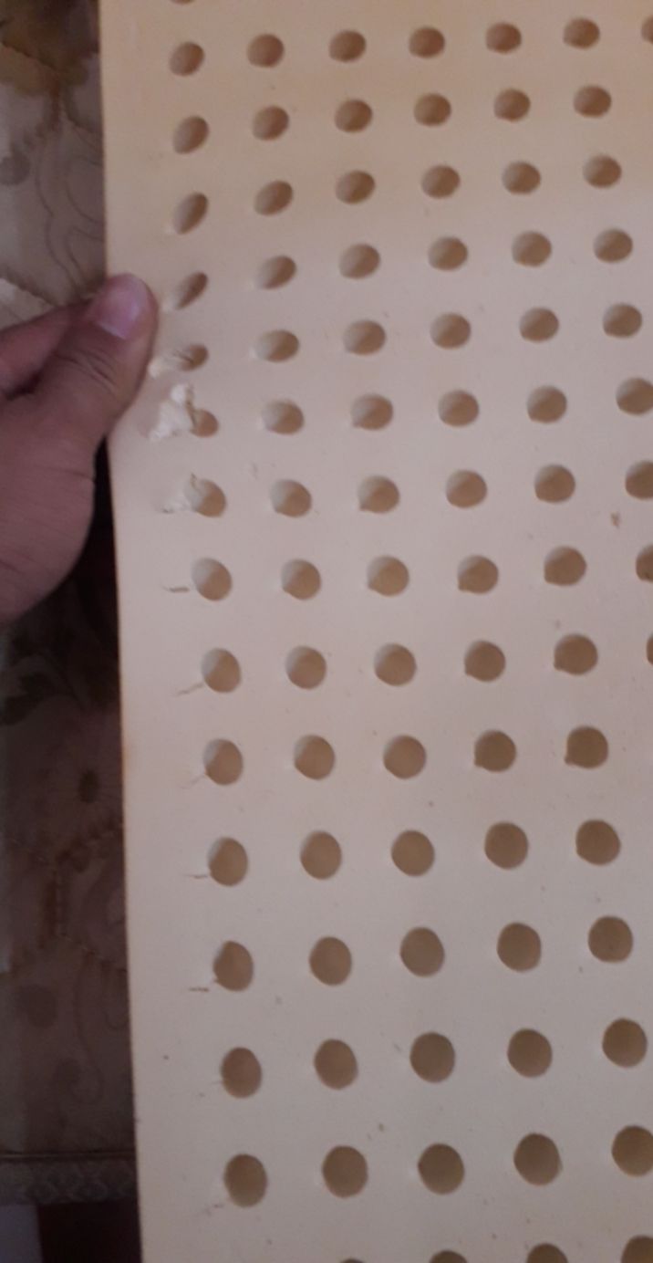 nệm bị mốc, nứt mẻ, hôi kinh khủng, shop bán hàng kém chất lượng, có thể đây là hàng cũ, đã phai màu có 3 màu khác nhau