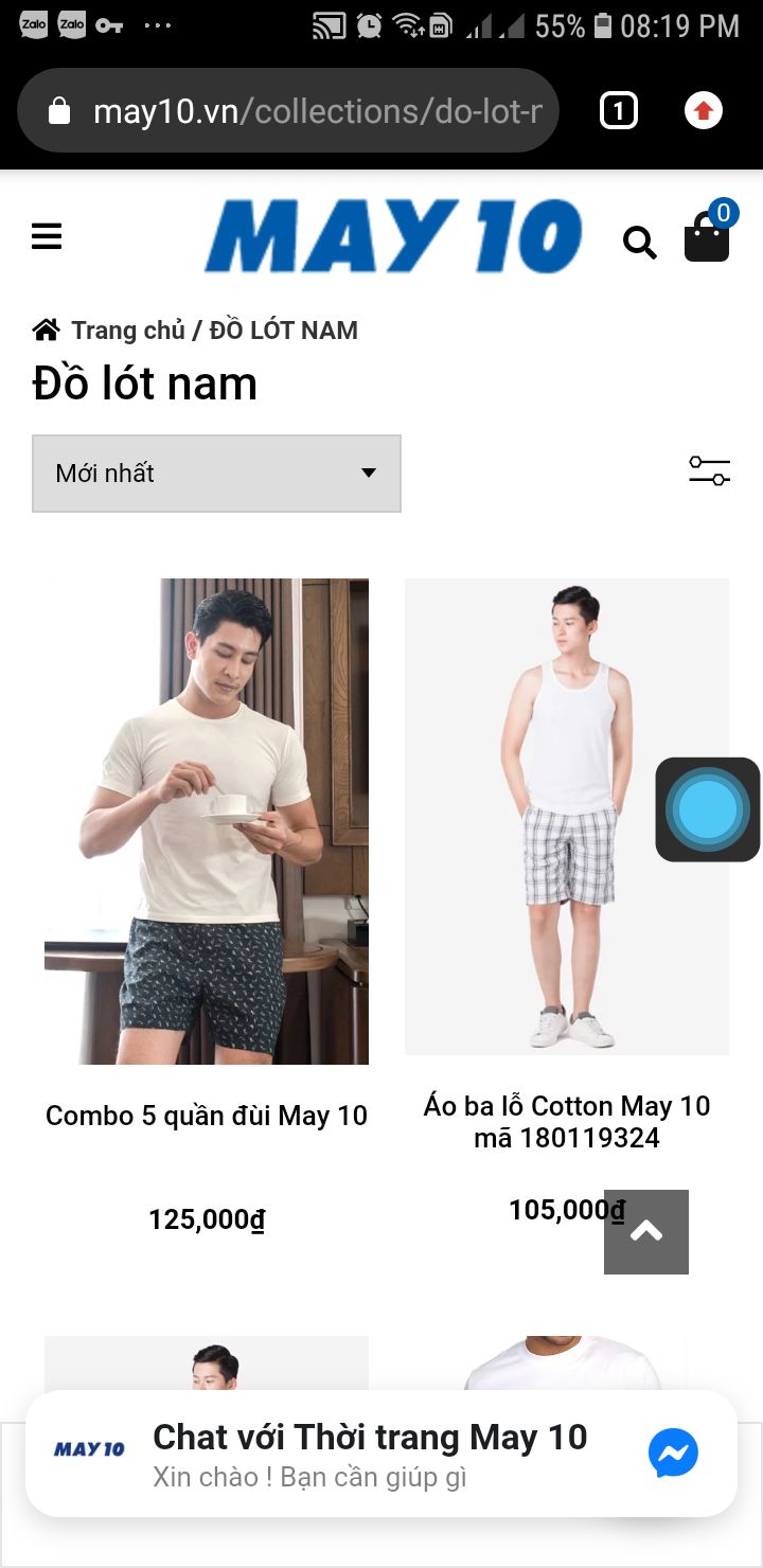 Sản phẩm đẹp, chất vải mềm, đúng như mô tả.
Tuy nhiên tôi không đồng ý ở chỗ mác giá sản phẩm là 25k/1 quần, và tôi cũng đã xem trên trang web của công ty may  10 cũng với giá cũng là 125k/5 quần, vậy giảm giá 62% đưa ra là ở đâu? 
tôi nghĩ, Tiki nên xem xét lại giá của các mặt  hàng, nhiều nhà bán đã nâng khống giá lên, sau đó lại giảm để *** người mua rằng mình đã mua rẻ.