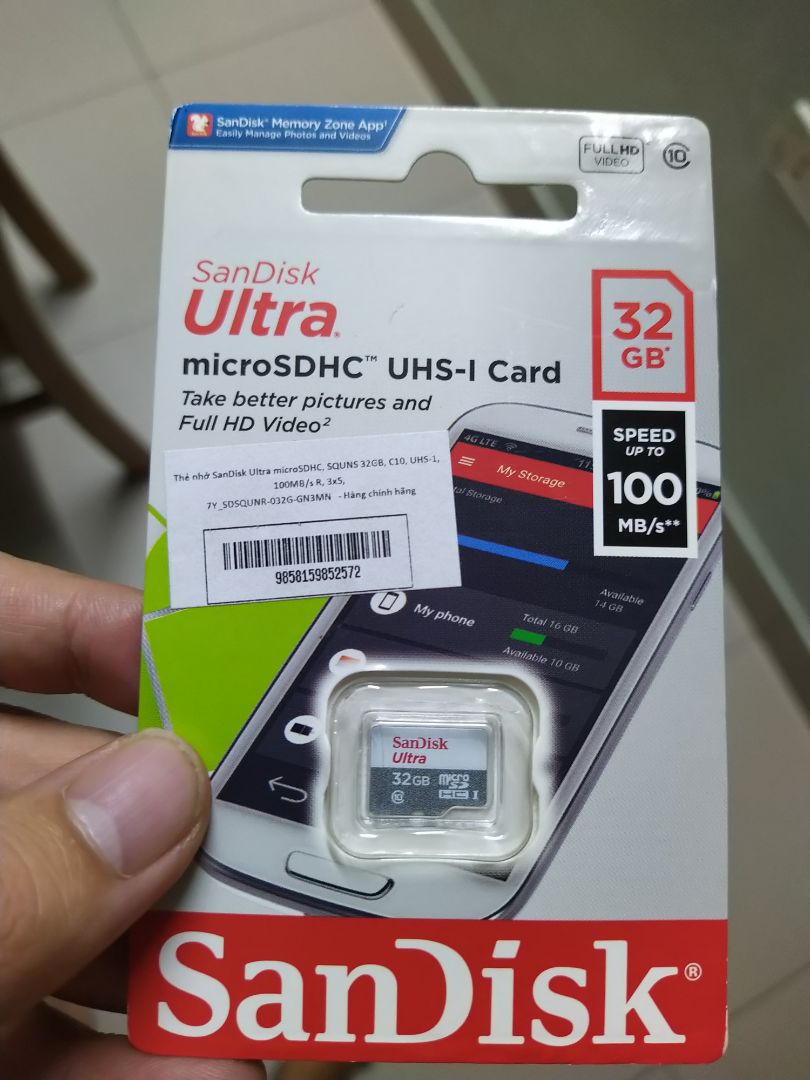 Giao hàng nhanh. Nhân viên giao hàng nhiệt tình. Mình dùng lắp bù bộ nhớ vào điện thoại Android cũ. Máy chạy vù vù và khá mượt