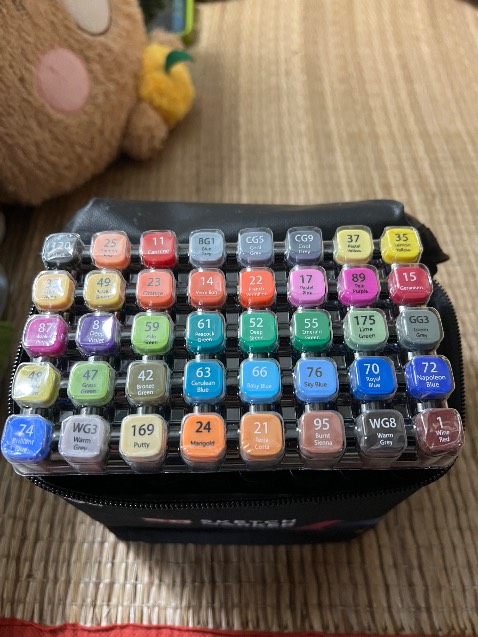 Màu vẽ khá đậm, thấm ra mặt sau rất nhiều, nhất là khi dùng  giấy A4, không phải giấy vẽ chuyên dụng.