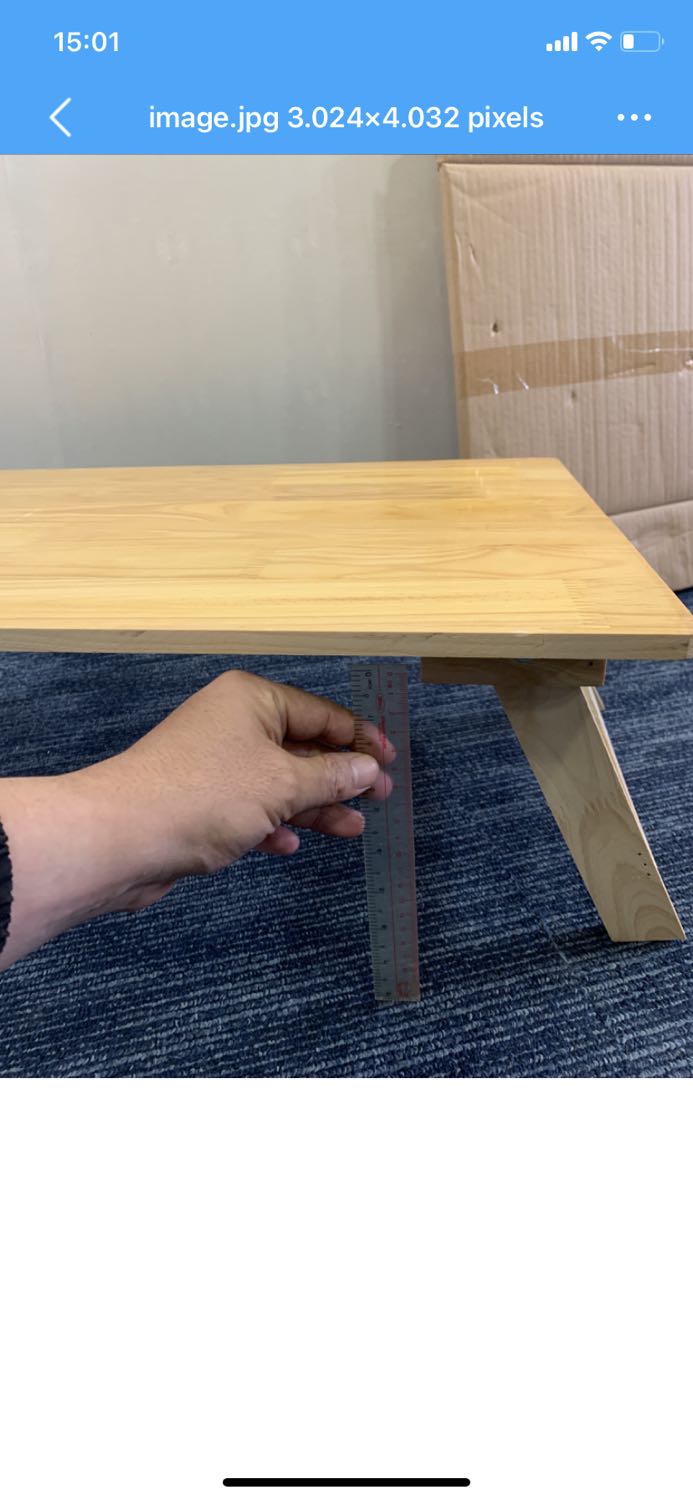 Bàn chỉ cao 22cm thay vì 28cm như thông tin về sp đã đưa. Nhờ Tiki trả lại nhà cung cấp giúp.