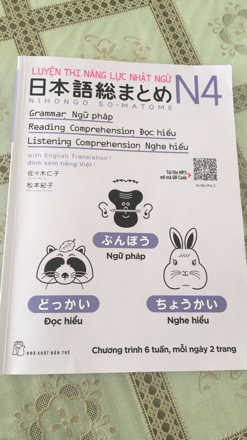 Cuốn này phù hợp với những bạn cần ôn thi cấp tốc thôi chứ còn học thong thả hiểu bài thì chắc không nên học cuốn này. Về chất lượng thì sách khá tốt, nội dung ổn (chỉ có điều ít giải thích), các file phần nghe hiểu có thể tải từ trang web của ask book hoặc quét mã qr ở bìa sách. Cuốn này phù hợp với những bạn cần ôn thi cấp tốc thôi chứ còn học thong thả hiểu bài thì chắc không nên học cuốn này. Về chất lượng thì sách khá tốt, nội dung ổn (chỉ có điều ít giải thích), các file phần nghe hiểu có thể tải từ trang web của ask book hoặc quét mã qr ở bìa sách.
