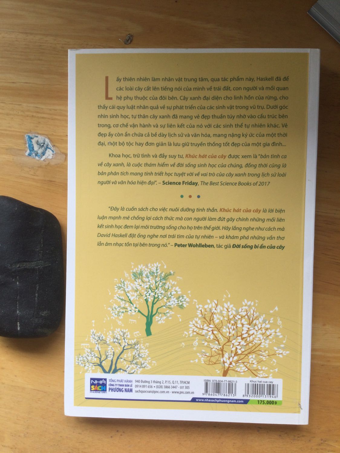 Một tác phẩm tuyệt vời đến kinh ngạc !
Trong đó :
Không có anh hay em. 
Không có tình yêu hay thù ghét. 
Không có cái tôi. 
…
Không có CON NGƯỜI. 

Chỉ có cây, có chim, có ếch, có hoa, côn trùng, và cả vi trùng.
Chỉ có mưa, có nắng, có sương mù, có hơi ẩm, có mảng tối và ánh sáng.
Chỉ có tiếng nước mưa rơi trên lá, mỗi lá to nhỏ lại vang tiếng khác nhau. Có tiếng ong ong, vù vù, ộp oạp. Có tiếng rít rít, tiếng be be. Và cả tiếng câm lặng.
Có hàng ngàn loài cây khác nhau thậm chí trên một héc ta.
KHÔNG CÓ CON NGƯỜI.

Ấy vậy mà, dưới ngòi bút của tác giả, cũng chính là người trực tiếp tiếp xúc và cảm nhận, quan sát và chứng kiến sự sống của rừng cây, đã vẽ lại một kiệt tác về CÂY. 
Khúc hát của cây.
Hết sức lãng mạn. Không phải cái lãng mạn trần tục như tình yêu đôi lứa. Cái lãng mạng thanh tao của thiên đường, cái lãng mạn tuyệt đẹp của thiên nhiên, của nguồn cội sự sống.
Hết sức mãnh liệt. Ông thể hiện một tình yêu vô vàng với thiên nhiên,Với sự sống nguyên thuỷ, với ân nhân của loài người : CÂY.
Hết sức tiểu tiết. Lời văn thật tả thực, bút lực đáng kinh ngạc, từng chi tiết nhỏ ông quan sát và vẽ lại bằng lời văn còn đẹp hơn một bức tranh.
Hết sức đáng kính. Có lẽ ông là người yêu cây, yêu thiên nhiên nhất trên đời.
10/10 điểm. Không đủ lời lẽ để diễn tả sự thán phục.