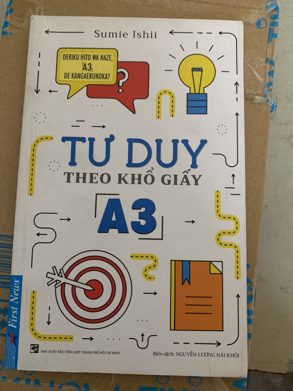 săn sale được cuốn này khá ưng ý, sách hướng dẫn về cách thức tóm gọn 1 đề tài vào khổ giấy A3. Trừ 1 sao vì sách lần này ko dc gói lại, với sách nhìn cũ, dơ (có lẽ do sách sale).