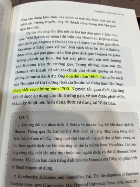 Sách dịch rất dở, viết thời gian linh tinh. Chết năm 1803 mà sách được viết năm 1700. 
Bạn dịch sách về trading mà kĩ thuật đọc ngày trên chart cũng chẳng có, tôi đang đọc cái thể loại gì thấy này. 
Thái Phạm vừa đầu tư dở mà đến check lại nội dung người khác dịch cũng chả xong. Quá mắc cho 1 cuốn sách không chỉn chu