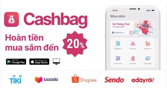 Ola, bạn biết đến Cashbag chưa? Ứng dụng nhận tiền khi đi bộ, lại còn được hoàn tiền lên đến 25% khi mua sắm tại Shopee, Lazada, Sendo, Agoda... tải app và nhận ngay 10k miễn phí ở link dưới nha.
 https://cashbag.vn/37qaa52