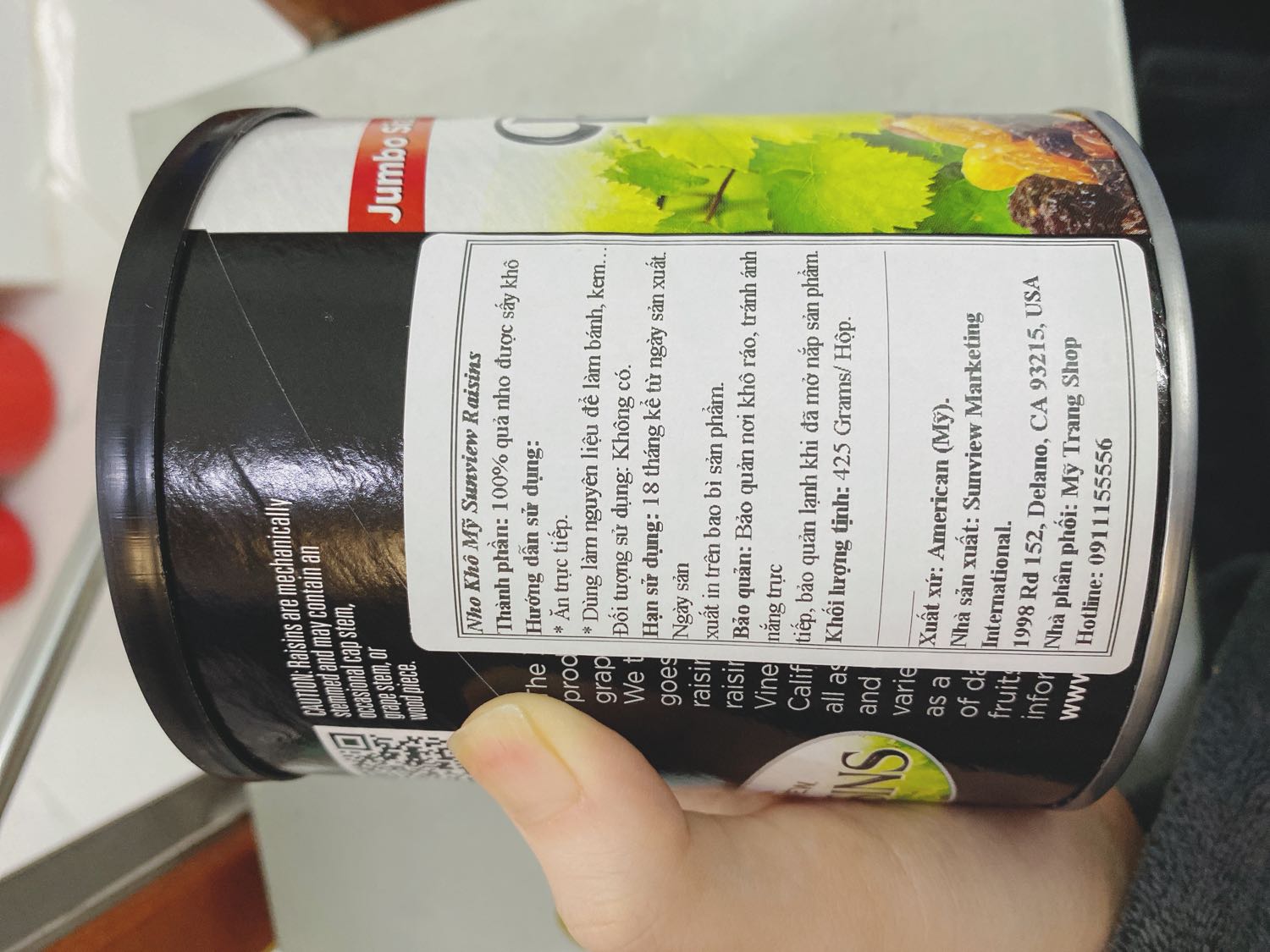 - Date xa
- Nho trái to, ngon, ngọt