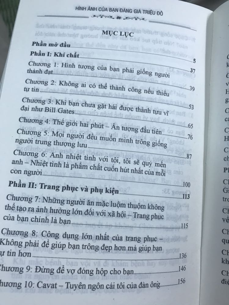 Sách hay về xây dựng hình tượng, bề ngoài, chủ yếu trong thương mại kinh doanh, lối ăn mặc kinh điển của giới thượng lưu Châu Âu hay Mỹ. Ko dành cho thời trang ca sĩ nhé. Chăm chút tiểu tiết bề ngoài, Dành cho người hướng đến việc làm doanh nhân