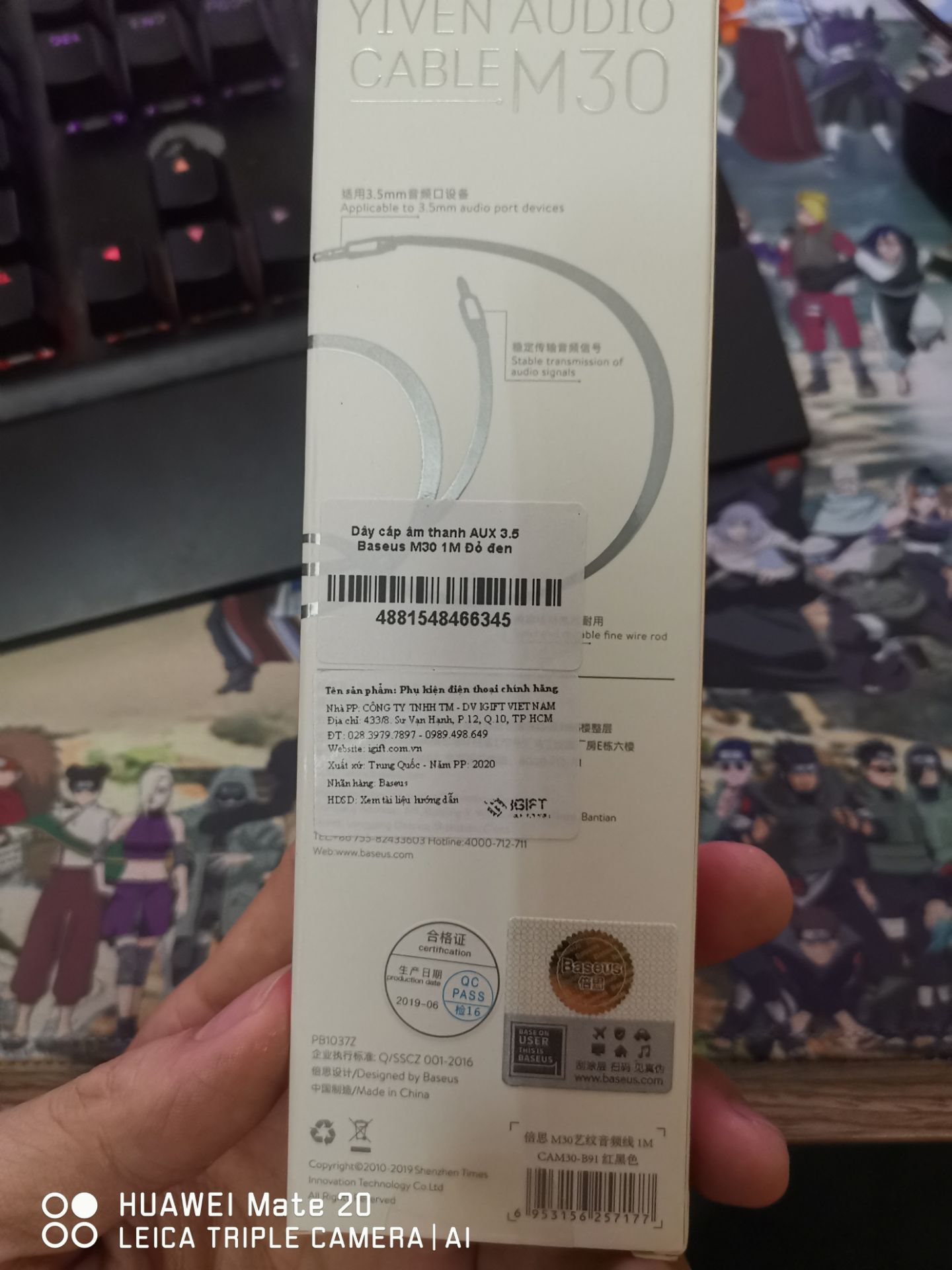 hàng trong hộp đàng hoàng,  mới ,  dây dù mềm ,  còn chất lượng âm thanh thì tui không biết đánh giá ,  mới cắm vào nghe không được phải đổi đầu lại mới nghe được