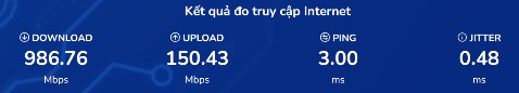 Đỉnh cao luôn mấy ní ơi, có lúc nó vượt 1000MBs luôn nha. T dùng kèm sợi cáp CAT7 cũng mua trên Tiki, 5m 150k, cắm vô mạng gấp 2 so với dùng chính mạng đó mà qua wifi. Làm việc đã lắm mấy ní ơi. Mua đi không uổng đâu Đỉnh cao luôn mấy ní ơi, có lúc nó vượt 1000MBs luôn nha. T dùng kèm sợi cáp CAT7 cũng mua trên Tiki, 5m 150k, cắm vô mạng gấp 2 so với dùng chính mạng đó mà qua wifi. Làm việc đã lắm mấy ní ơi. Mua đi không uổng đâu