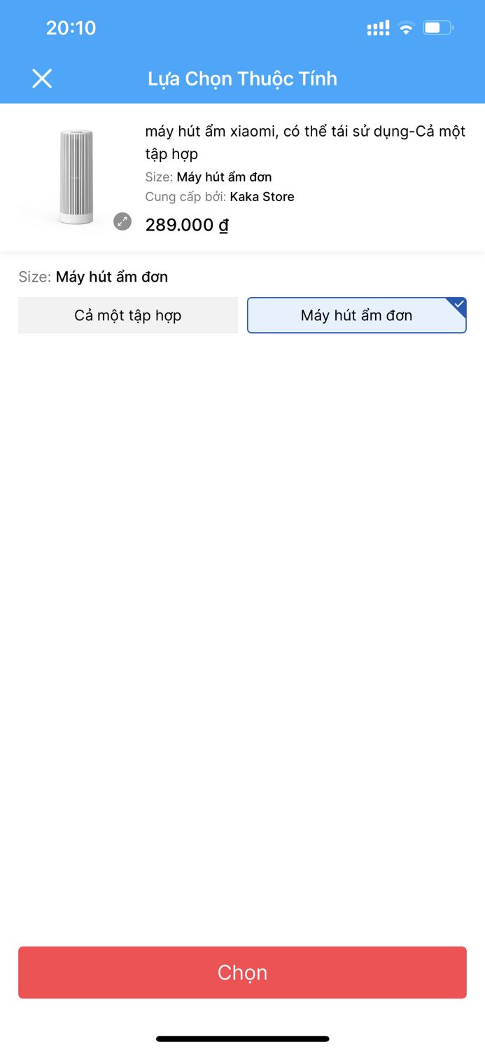 Shop làm ăn kiểu gì không biết. Ghi là Máy hút ẩm. Ấn vào để mua rồi về tới thấy có cái đầu trên. Đọc kỹ lại tìm rõ thì mới thấy. Họ đi tách ra nếu tách phải nghi cho rõ ràng chứ ! Giờ mua rồi kg biết đi mua cái máy để sấy ở đâu nữa đây!!! 
Từ đầu nói cho rõ có phải tiện lợi kg .