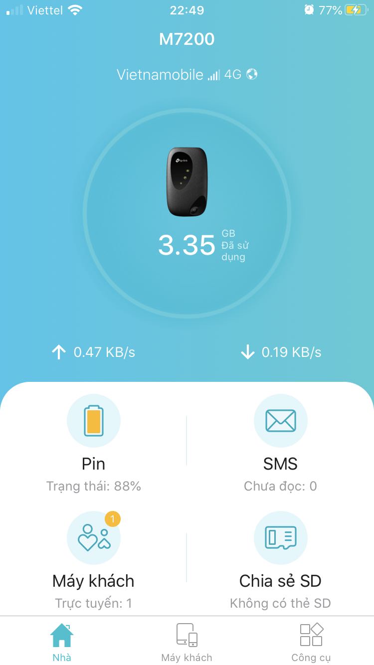Sau khoảng thời gian thực tế dùng sản phẩm này (khoảng 2 ngày ) . Xét về vấn đề bắt sóng và phát sóng khá ok, quản lý user qua app tốt . Tuy nhiên có 1 vấn đề khá xấu là pin của sản phẩm không thể sạc đầy chỉ dừng ở khoảng 80-88% , dùng được khoảng 3 tiếng phải sạc.