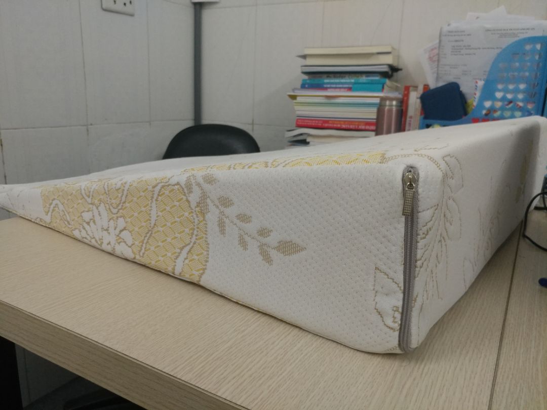 Gối đúng như shop mô tả, 2 lớp vỏ có khóa kéo, ruột là mút đệm mịn loại xịn nằm thấy khá thoải mái. Mình đã tham khảo nhiều bên trước khi mua vẫn thấy mua của Ema này là ổn nhất