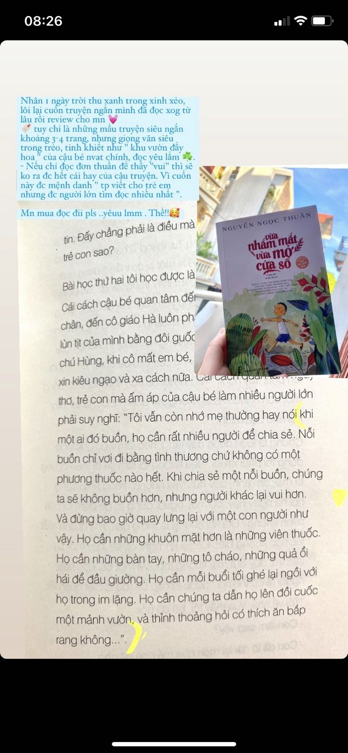Giọng văn hài hước, trong trẻo mà nhẹ nhàng ý nghĩa. những bạn tâm hồn mộng mơ thì lại càng hợp với kiểu truyện ntn. Lúc đầu mình xem qua bìa truyện thì chỉ nghĩ là truyện thiếu nhi bình thường, ko có gì đặc sắc, nhưng thực chất các câu truyện nhỏ trong đây đều là hình ảnh ẩn dụ ý nghĩa, thông điệp yêu thương nhẹ nhàng tình cảm. Người lớn hay trẻ nhỏ đều có thể đọc đc ý. 
Hay lắm ạ