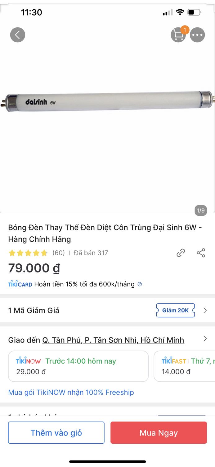 Hic. Ở xa nên mua 2 bóng cho đỡ tốn phí mà mua về thì thấy giao k đúng loại. Ord bóng Daisinh nhưng giao về bóng Phillip nhưng vô khung chat với nhà bán hàng bấm hoài k vào chat được. Giờ cũng ko bik liên hệ với ai để đổi trả