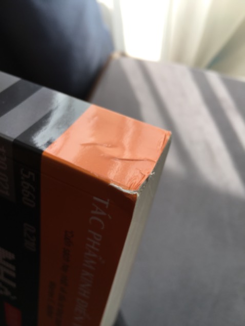 Sách giao bị rách bìa, ảnh hưởng đến thẩm mỹ cuốn sách, tôi đánh giá không tốt cho phần này. Còn lại thì hàng giao nhanh, chất lượng giấy tốt.