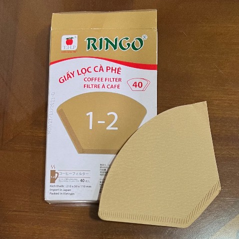 Giấy lọc tốt, không bị cặn và giữ nguyên mùi vị cà phê. Size 1-2 phù hợp cho 1, 2 người pha uống.