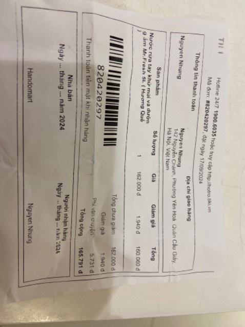 Mình đặt quế mà sao lại giao dâu tây, shop đổi hàng cho mình