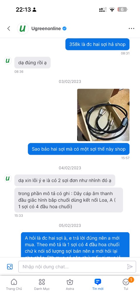 Bán một sợi mà hỏi thì bảo hai.