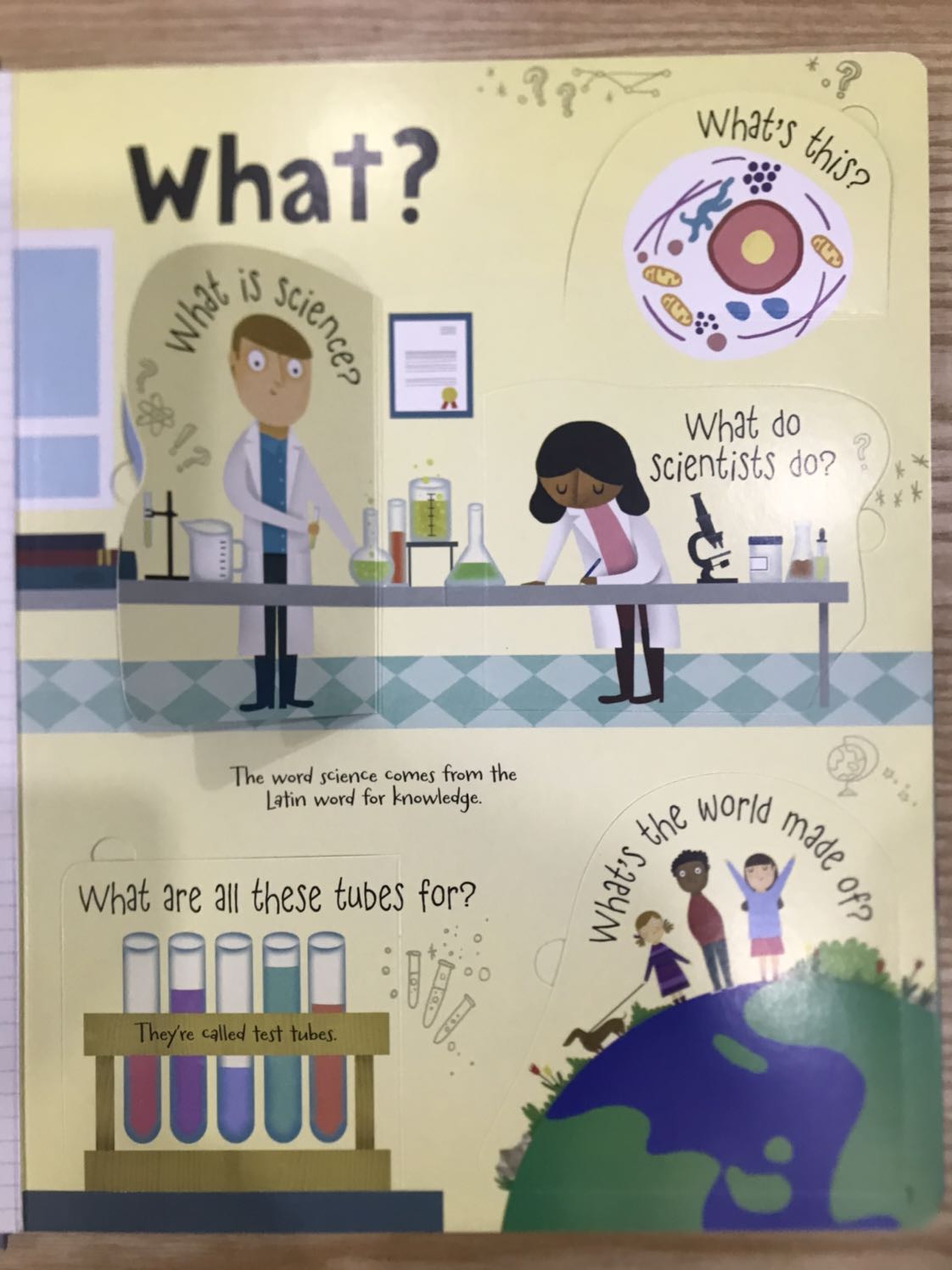 Sách thú vị với trẻ con vì có thể lật và khám phá các nội dung bên trong. Sách khổ to. Nội dung chất lượng. Có cả những thứ mà giờ bố mẹ đọc cũng mới đc biết thêm.