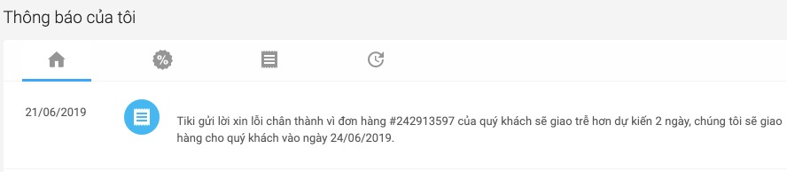 - Mình đặt hàng Ngày 13/6, dự kiến 21/6 giao. Đơn hàng này mình đã thanh toán qua Momo.
- Ngày 21/6 gửi thông báo là sẽ giao trễ 2 ngày, ngày giao dự kiến là 24/6 (Hình 1) 
- Ngày 24/6 vẫn không có động tĩnh gì, đến hôm nay là 28/6 check vẫn thấy trạng thái đang lấy hàng như từ hôm 21/6 đến giờ. (Hình 2: mình cap cả app Calendar ở dưới để thấy ngày) 

Không một lời giải thích, không 1 thông báo nào thêm, không một email xin lỗi, cũng không huỷ đơn của mình. Rốt cuộc Tiki và bên bán là Thành Nam Store muốn làm gì với đơn này? Để mình phải chờ 1 tháng? Hay bao lâu? Hay không giao luôn?