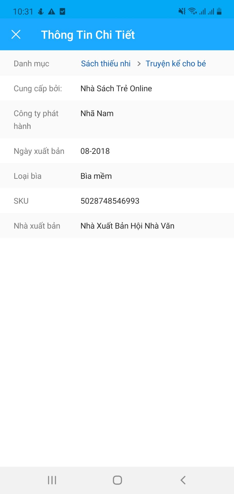 Trong hình dung của mình khi xem thông tin, mình cứ ngỡ là cuốn truyện để kể/đọc cho bé nghe, cùng bé nằm xem vì nghĩ hẳn to lắm vì thông tin không có kích thước mà mình hình dung theo ảnh chụp minh họa trên Tiki. nhưng nhận hàng mở ra ú òa luôn, sách bé tí hon ko thể nằm cùng đọc cùng xem với bé được. Với cả sách giấy bìa cứng, chứ không phải bìa mềm như mô tả. Tiki/Shop lưu ý mô tả thông tin sản phẩm cho chuẩn xác để người mua đỡ bất ngờ nha.
Điểm cộng là sách có màu sắc sặc sỡ rất thu hút sự chú ý của bé, nội dung đơn giản phù hợp, nhiều chủ đề, hình ảnh bắt mắt, chất in ấn tốt. Bé cháu nhà mình thích lắm.