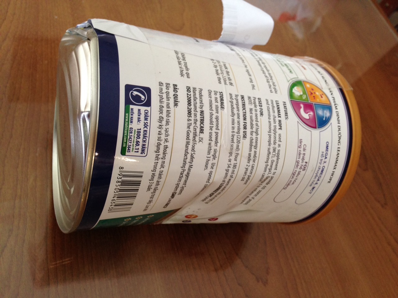 Hộp sữa nhận được méo mó trông như hàng hỏng bỏ đi. Tôi đang yêu cầu đổi lại hàng và đã gửi phản hồi với bộ phận hỗ trợ. Hy vọng ý kiến khách hàng sẽ được Tiki quan tâm chu đáo Hộp sữa nhận được méo mó trông như hàng hỏng bỏ đi. Tôi đang yêu cầu đổi lại hàng và đã gửi phản hồi với bộ phận hỗ trợ. Hy vọng ý kiến khách hàng sẽ được Tiki quan tâm chu đáo