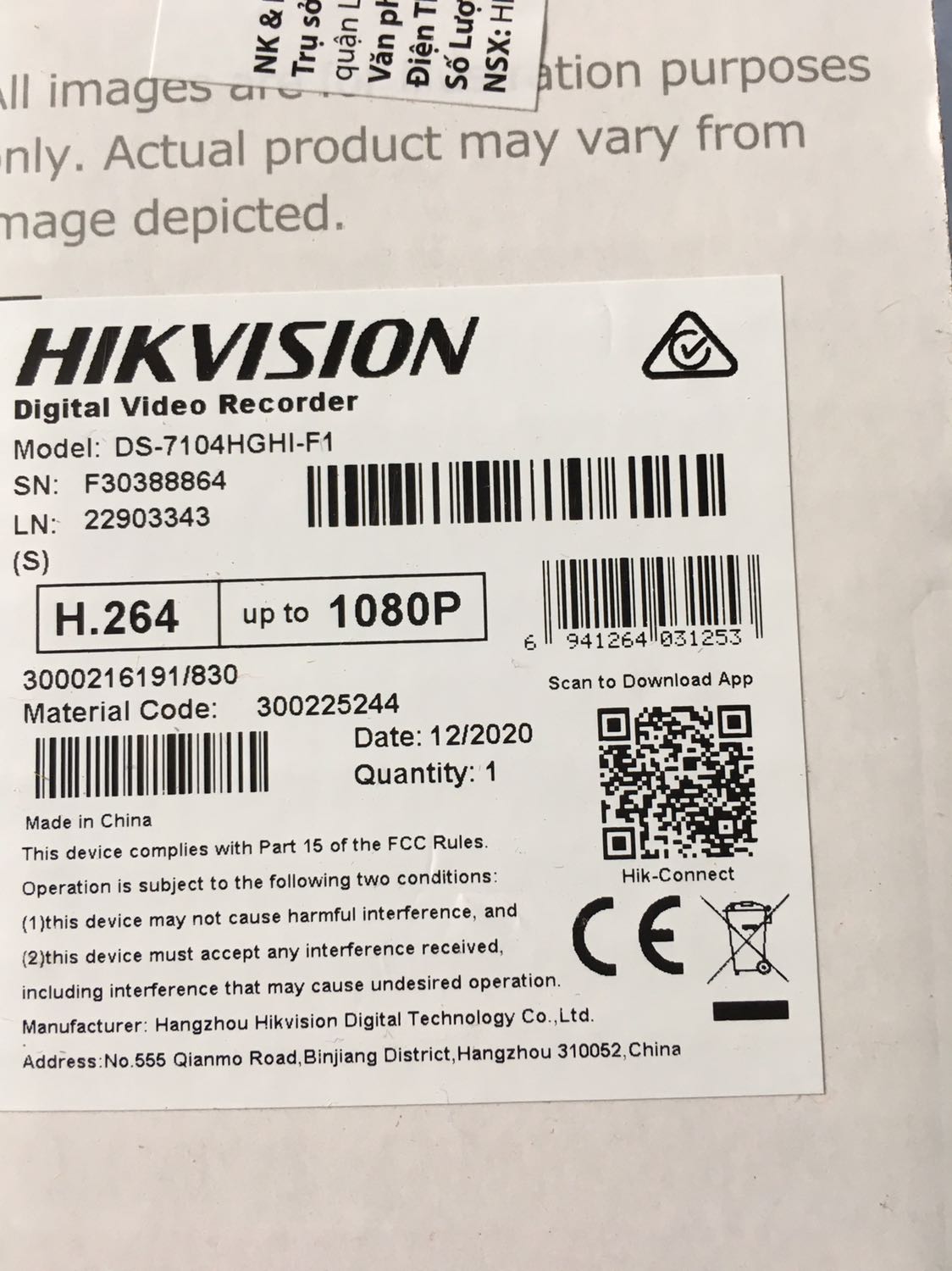 Giao camera không đúng mã số với đặt hàng, nhưng đổi trả phiền phức nên sử dụng luôn