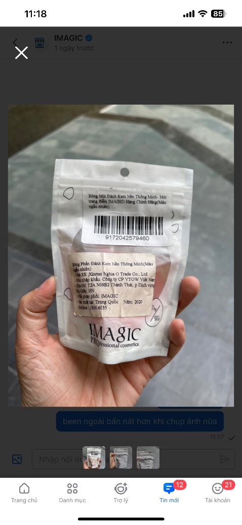 Tệ. Sản phẩm đựng trong một chiếc túi bẩn , nát. Bỏ tiền ra mua hàng như mua bực vào người. Gửi tin nhắn shop không thèm rep. Quá tệ .