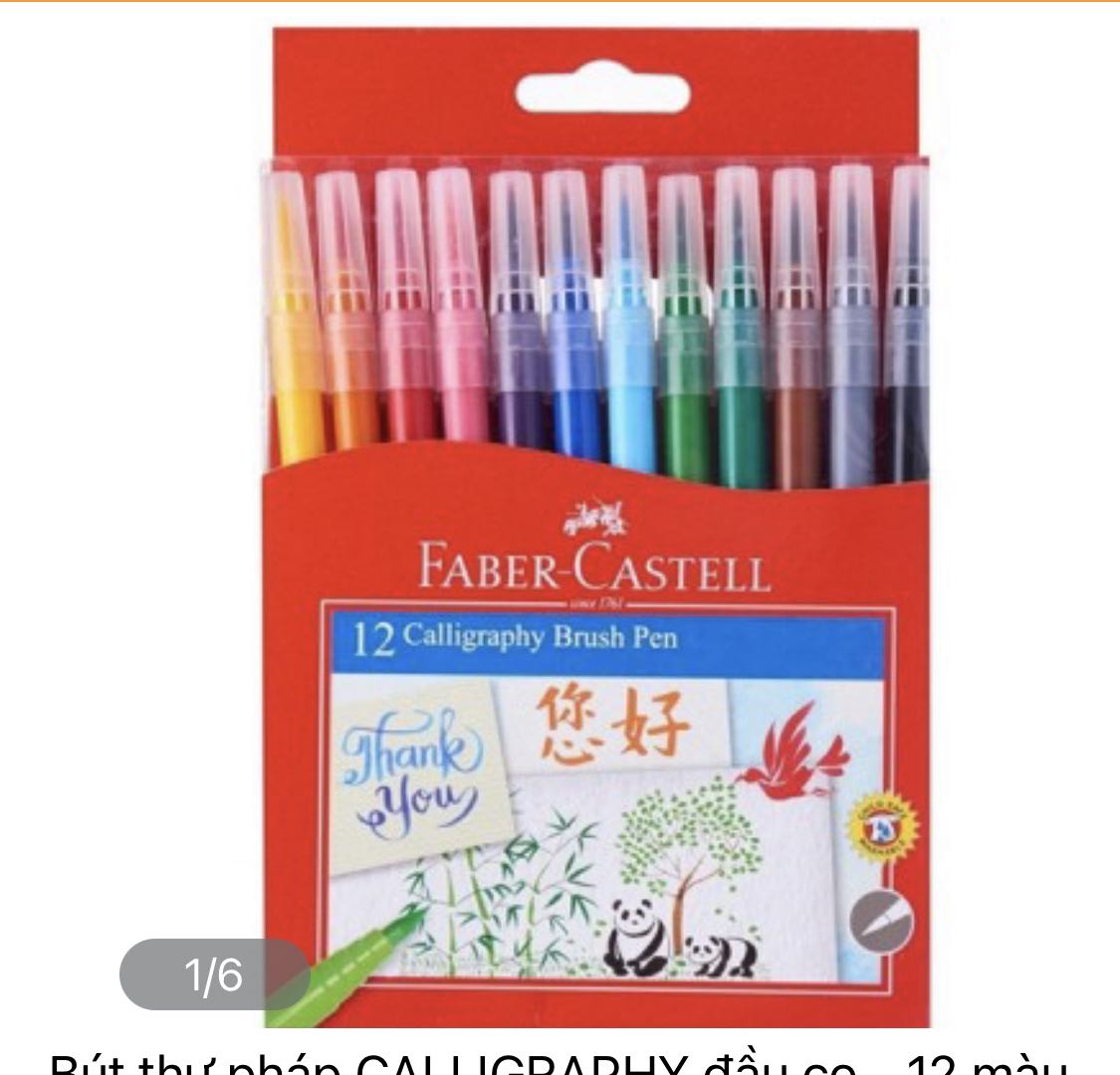 Bút này màu rất đẹp. Dùng để viết thì hơi khó với người mới học như mình. Nên mình dùng để tô ?