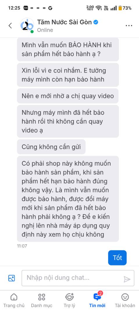 sản phẩm bảo hành 3 tháng, máy hết hạn bảo hành, shop k hỗ trợ sửa chữa, k cho địa chỉ sữa chữa, nói chuyện vòng vô kéo dài thời gian, còn nói xiên nói sỏ khách hàng như kiểu hàng đã bán rồi là xong ( shop hèn) mn mua sản phẩm nên xem đánh dịch vụ của shop, đừng vội đánh giá sản phẩm , hối hận giống mình. Đã liên hệ với tiki, tiki kêu mang ra ngoài sữa ( quá thất vọng)