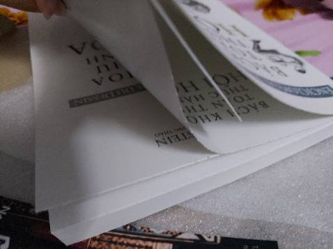 Hơi thất vọng tí vì mấy trang đầu của sách giấy bị dính lại với nhau :(((((( chất giấy thì đẹp , đóng gói ổn .