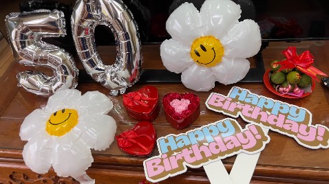 Dễ thổi & giữ hơi, bóng hoa cúc dễ thương