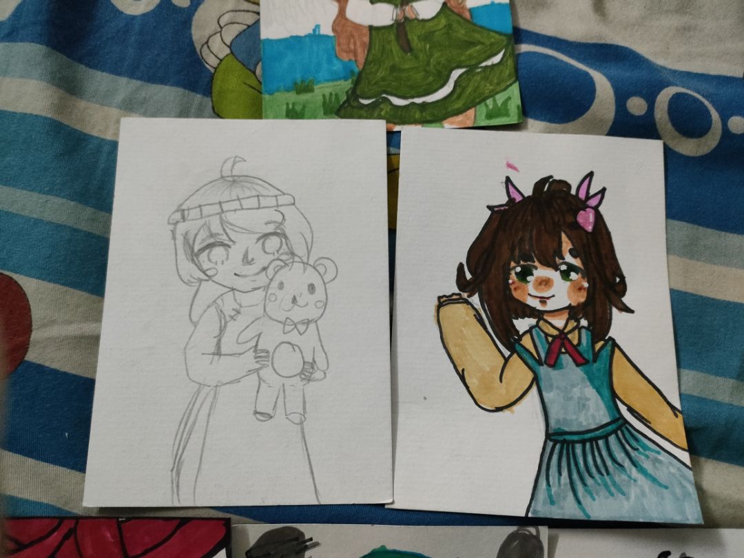 giấy nhỏ hơn mình nghĩ ,nhưng vẽ cũng OK mà :))