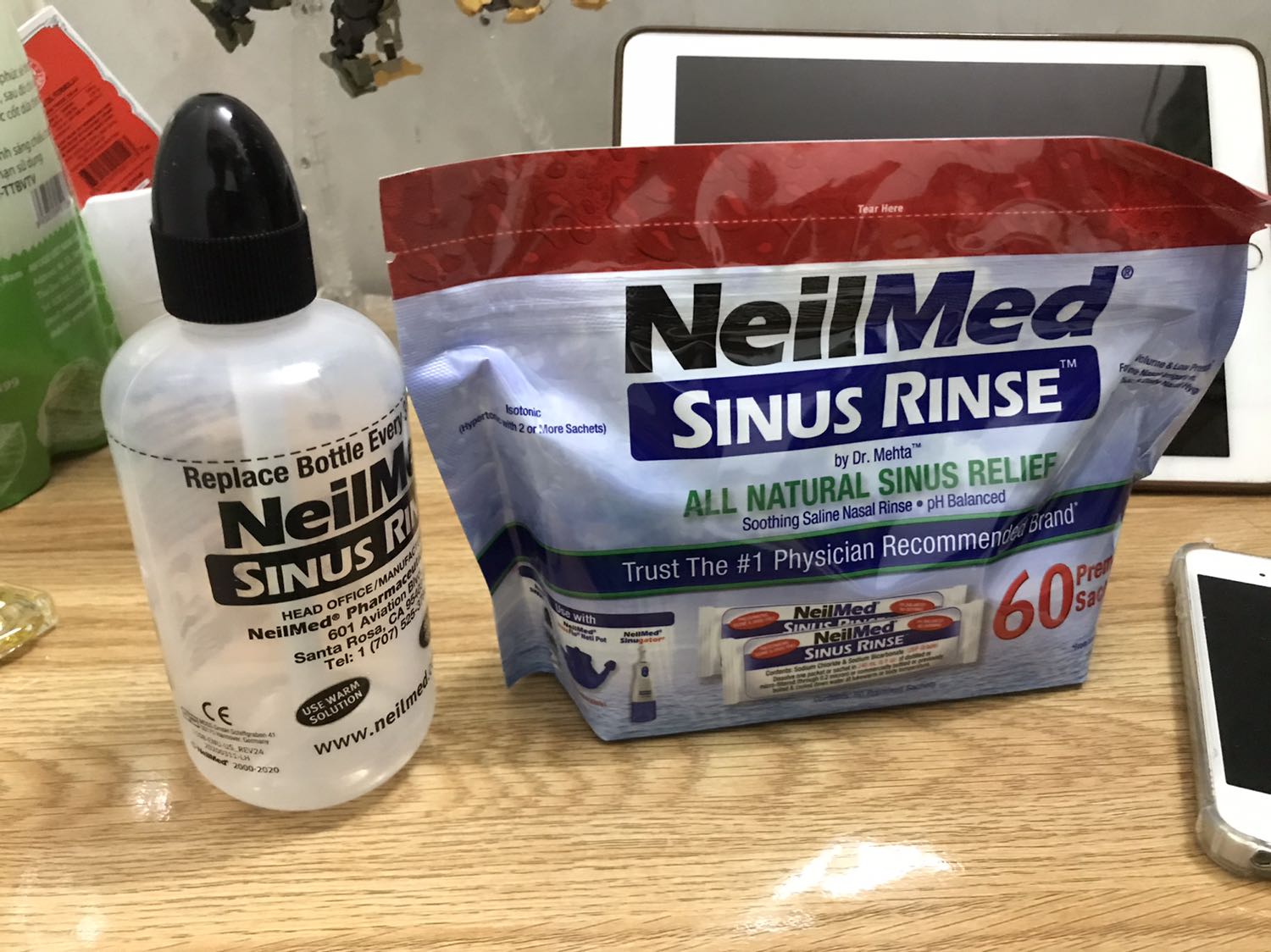 Hàng chuẩn Mỹ ! Xịt mũi rất sạch nhé, điều rất cần trong việc phòng chống Covid hiện nay.