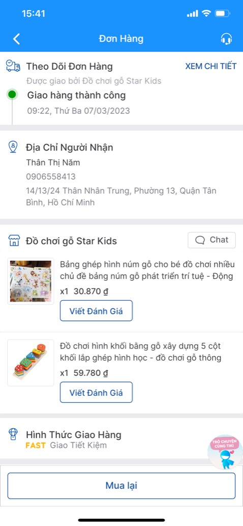 Shop giao sai hàng, giá trị món hàng giao sai chưa bằng 1/5 giá trị đơn hàng đã thanh toán
