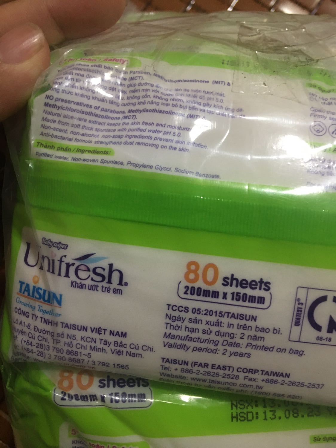 Shop đóng gói cẩn thận
Đúng đủ sản phẩm
Giá sale 96k
Mùi không nồng. Dùng cho bé rất tiện